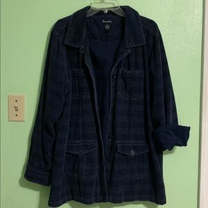 Denim&Co Navy Textured Jacket